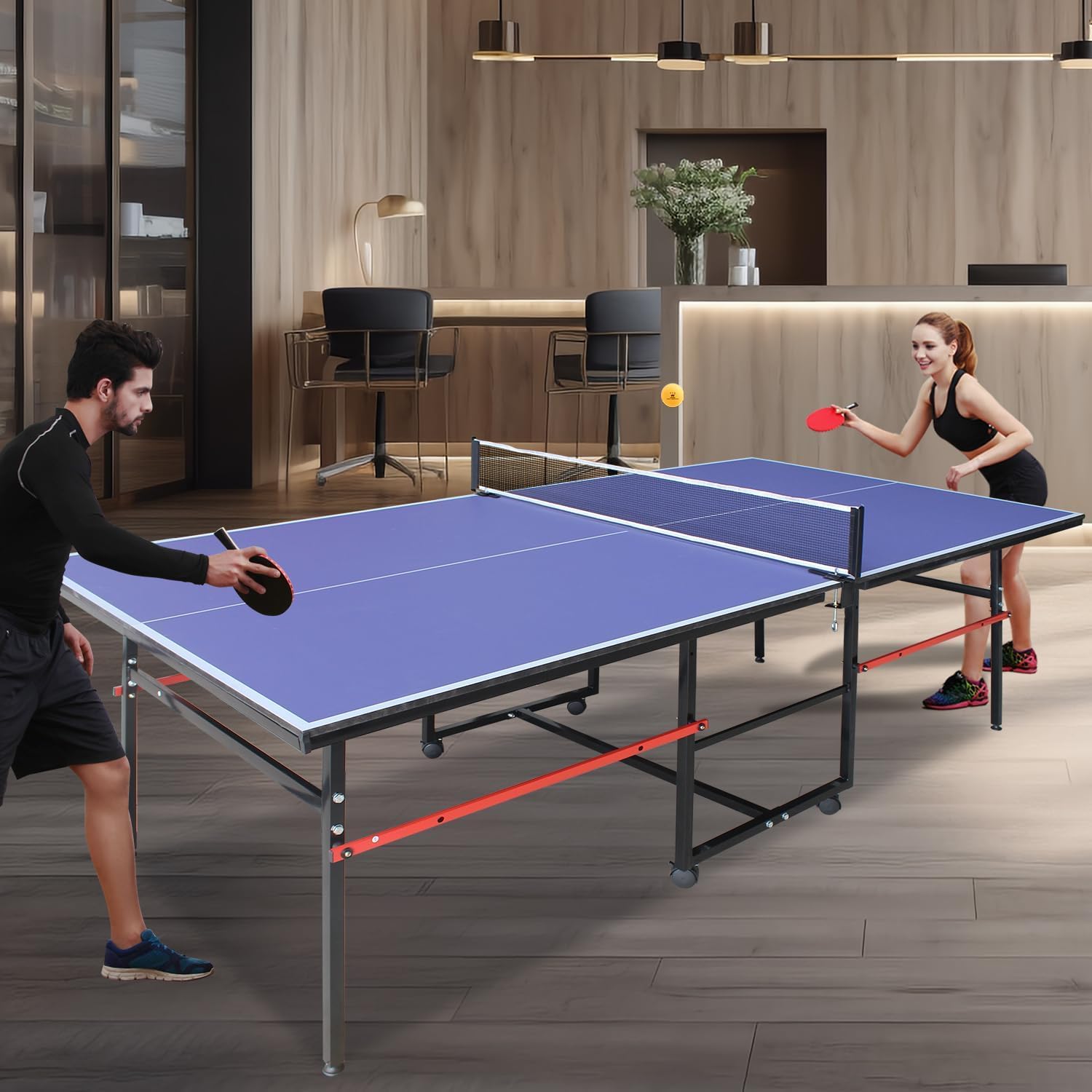8피트 휴대용 탁구대, 성인 및 청소년을 위한 전문 게 - Table Tennis Video Game 리뷰 및 가격