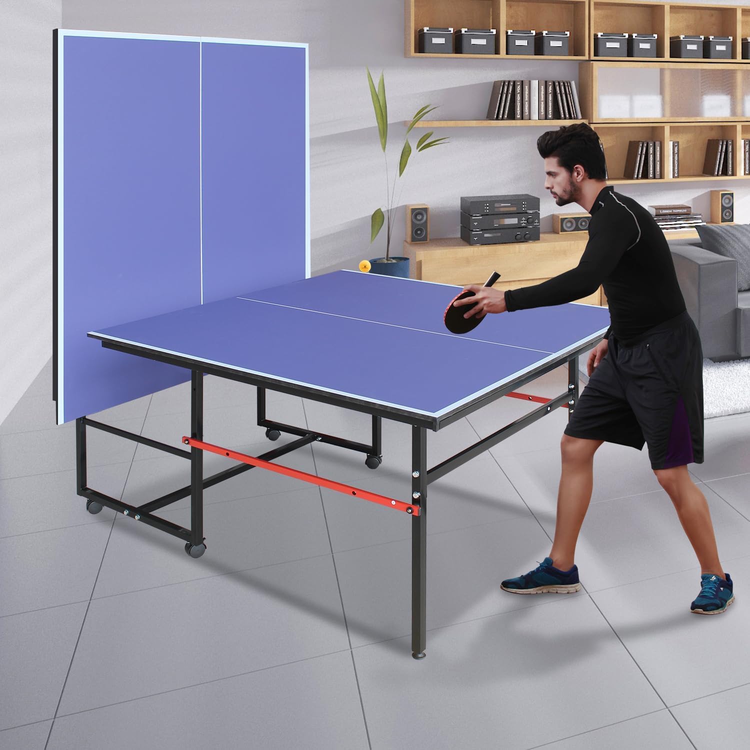 8피트 휴대용 탁구대, 성인 및 청소년을 위한 전문 게 - Table Tennis Video Game 리뷰 및 가격
