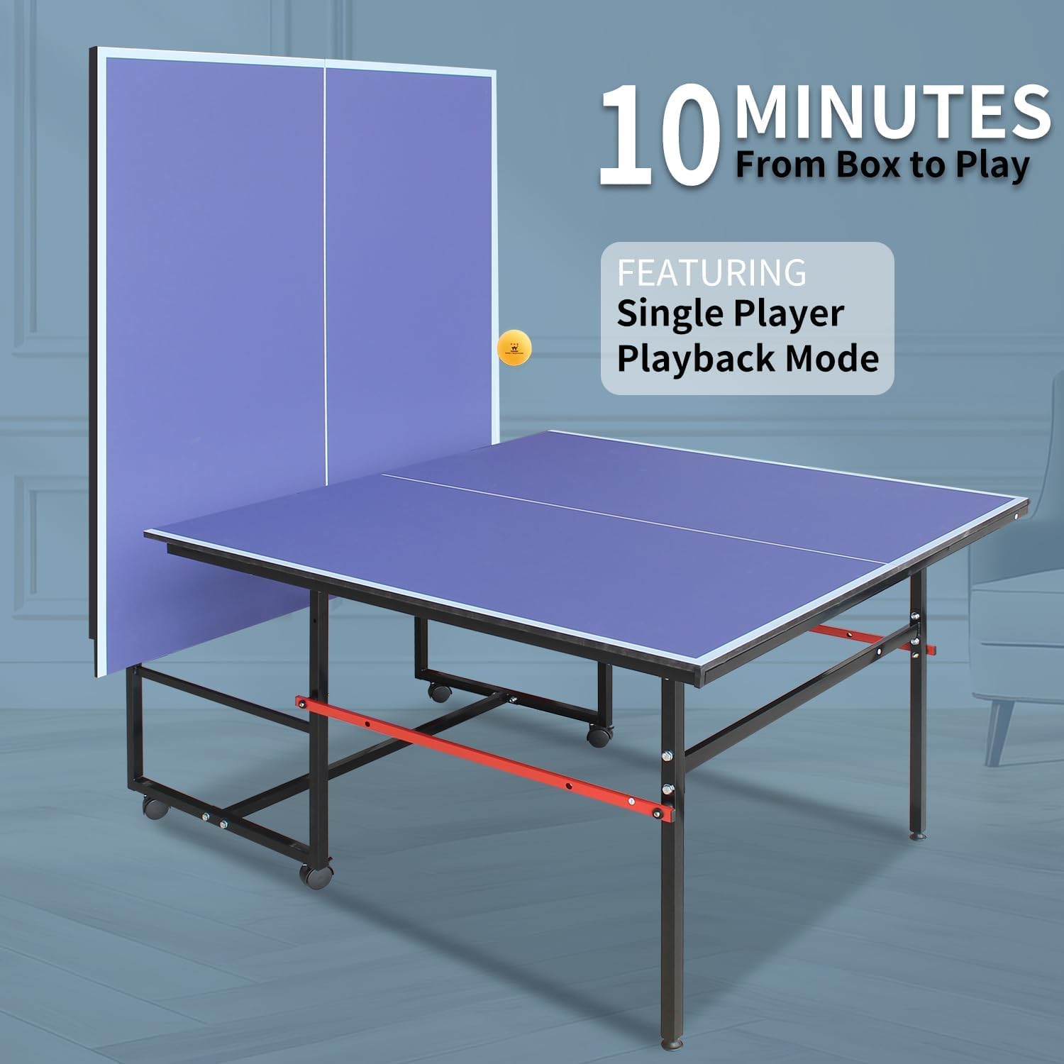 8피트 휴대용 탁구대, 성인 및 청소년을 위한 전문 게 - Table Tennis Video Game 리뷰 및 가격