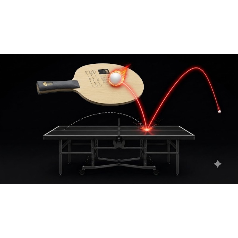 SANWEI T5000 탁구 블레이드 5겹 목재 2겹  - Table Tennis Player 리뷰 및 가격