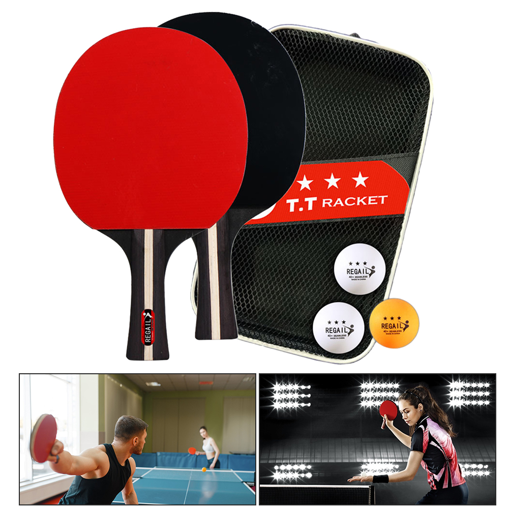 탁구 라켓 2 개 및 공 3 개, 탁구 패들 세트, 전 - Table Tennis Kit Bag 리뷰 및 가격