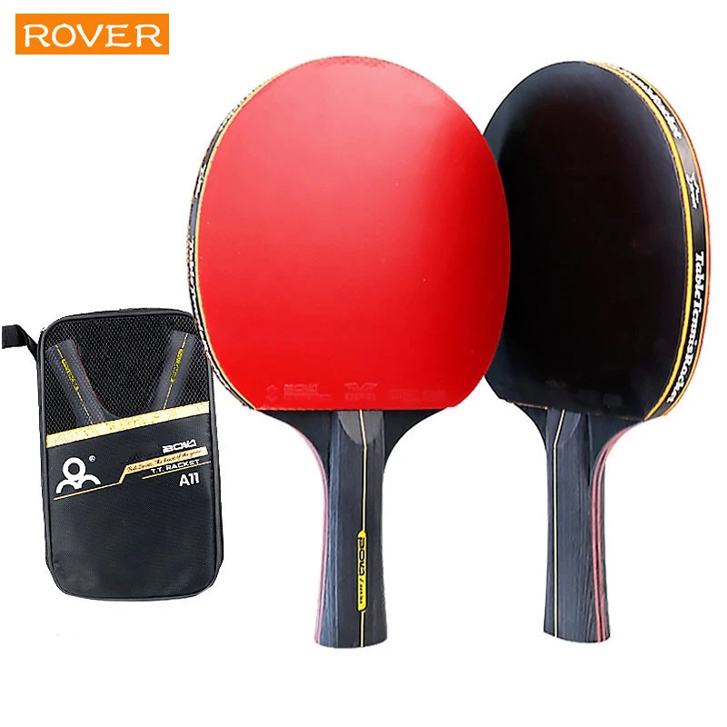 5/6 스타 탁구 라켓 2PCS 전문 탁구 라켓 세트  - Table Tennis Kit Bag 리뷰 및 가격
