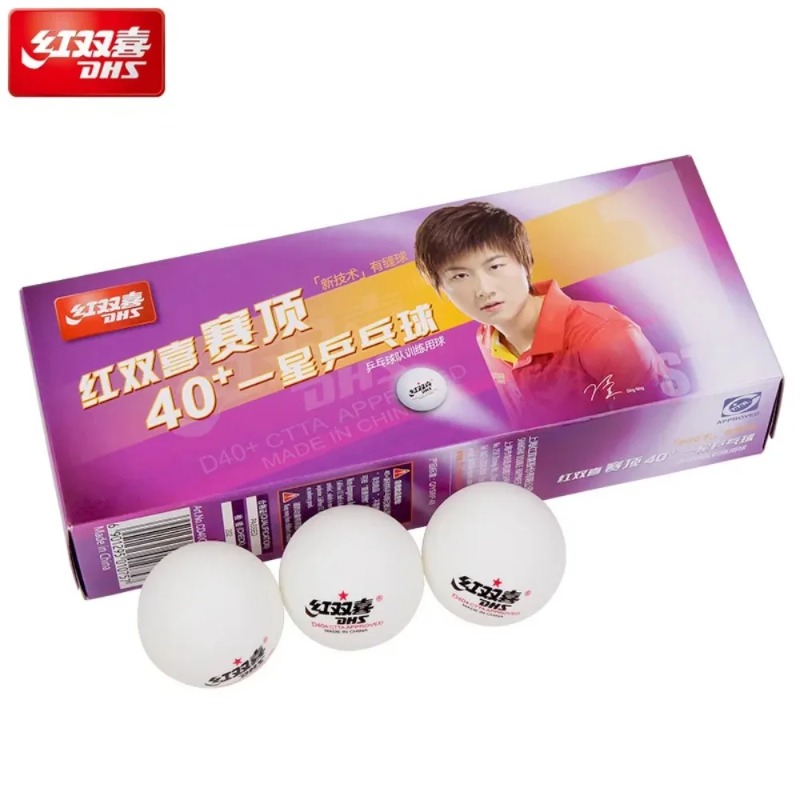 오리지널 DHS 심드 탁구공 D40+ ABS 신소재 1 - Table Tennis Video Game 리뷰 및 가격