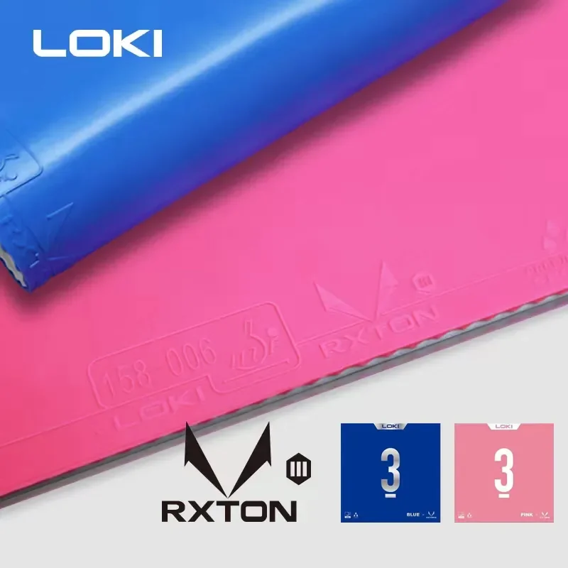 오리지널 LOKI RXTON 3 블루 핑크 탁구 러버  - Table Tennis Club 리뷰 및 가격