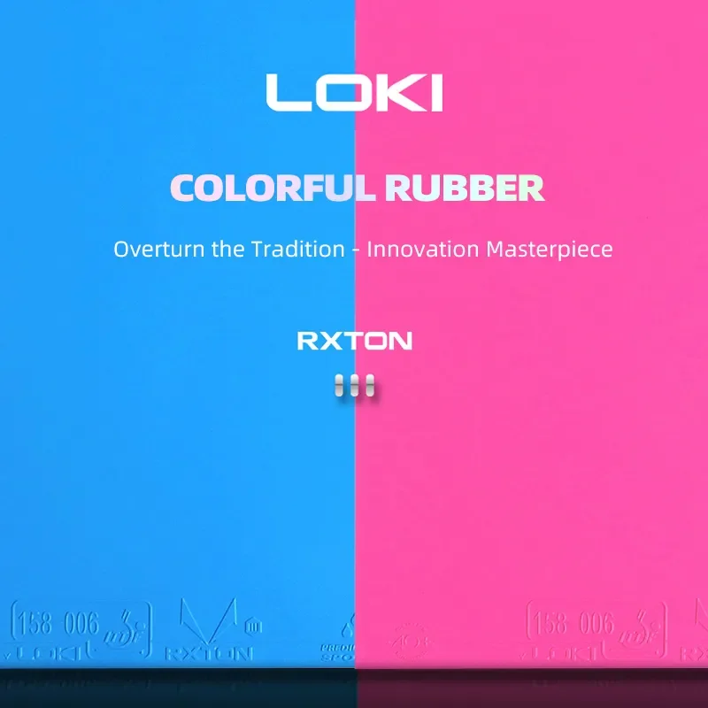 오리지널 LOKI RXTON 3 블루 핑크 탁구 러버  - Table Tennis Club 리뷰 및 가격