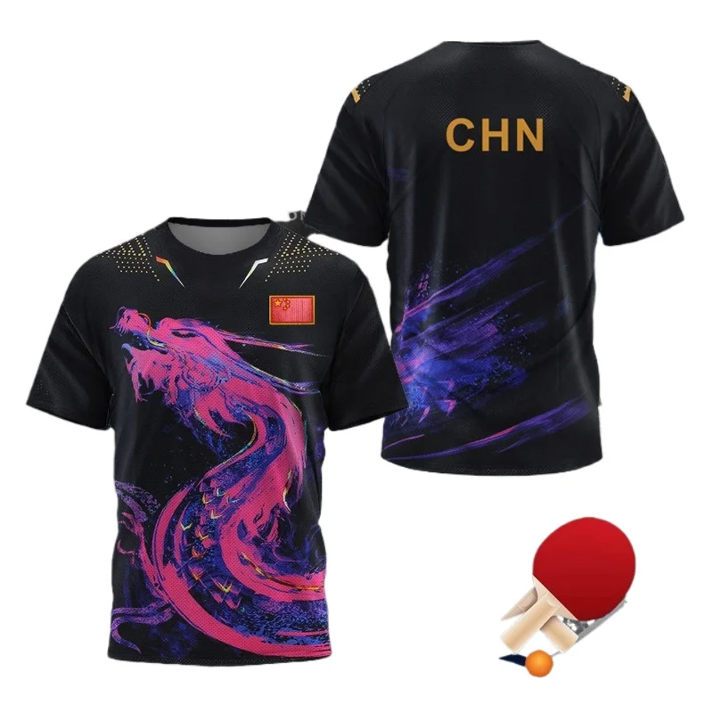 중국 드래곤 탁구 그래픽 T 셔츠 남성 의류 패션 배드 - Table Tennis Xu Xin 리뷰 및 가격