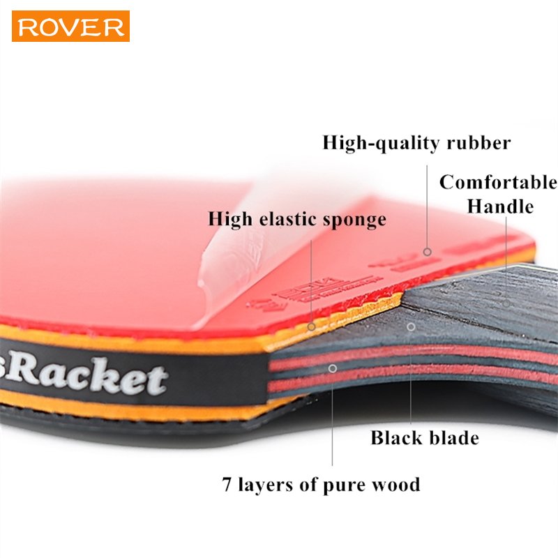 6 스타 탁구 라켓 2PCS 전문 탁구 라켓 세트 Pi - Table Tennis Kit Bag 리뷰 및 가격